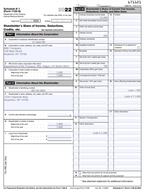 k-1 box 19 distributions 1120s|1120s schedule k 1 shareholder distribution.